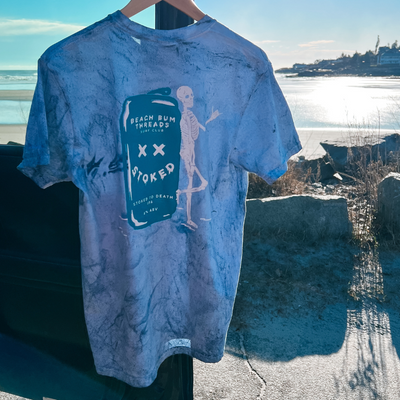 Stoked To Death Tee ~ TieDye