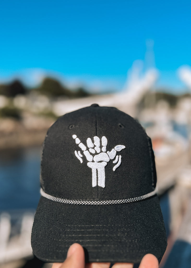 Skeleton Shaka Hat – Beach Bum Threads Surf Club