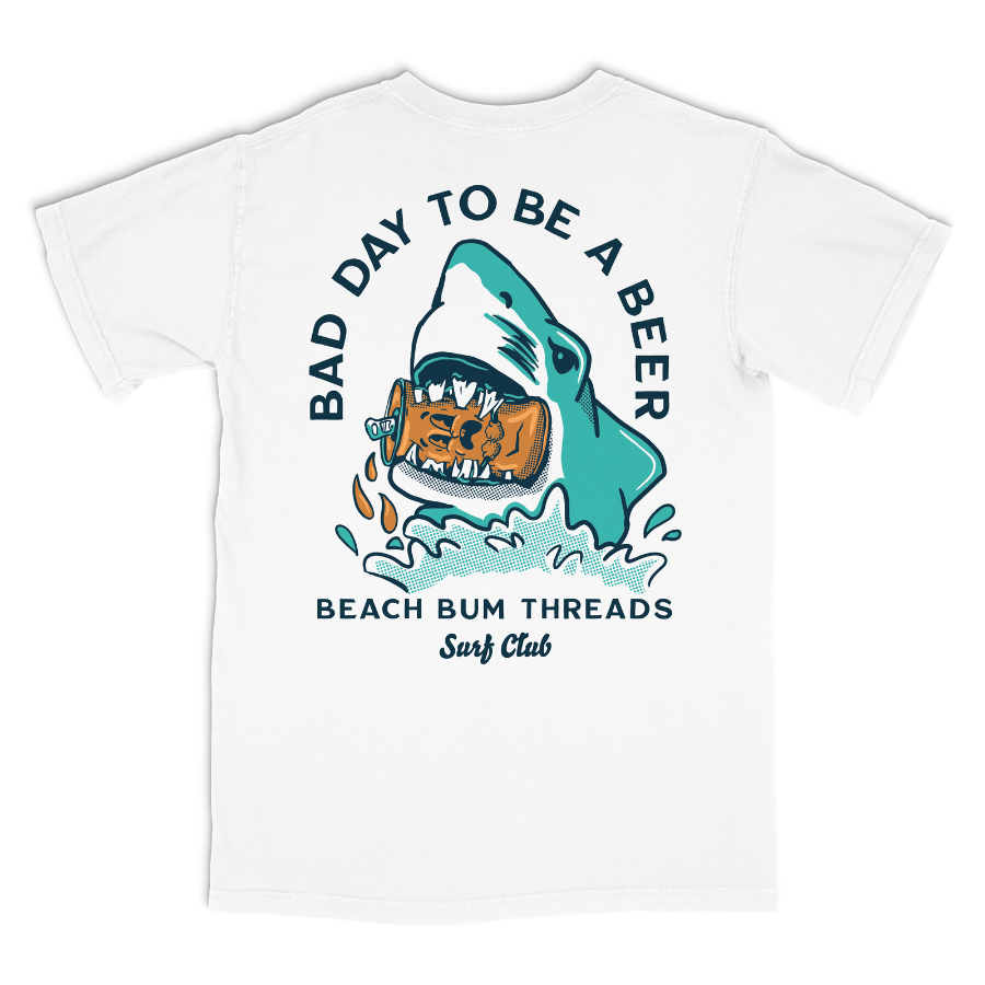 Bad Day Beer Tee White