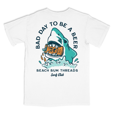 Bad Day Beer Tee ~ White