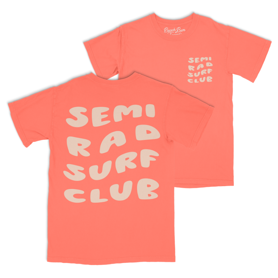 Semi Rad Surf Club Tee ~ Terracotta