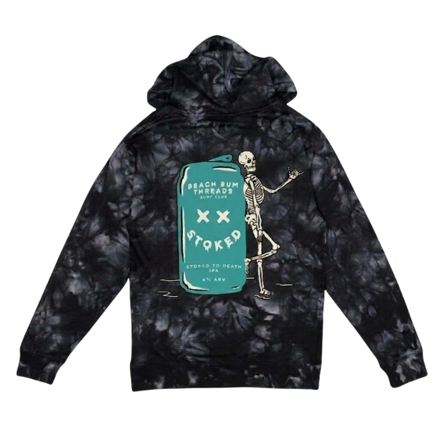 Stoked To Death ~ Hoodie – Beach Bum Threads Surf Club